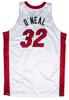 2004-05 Shaquille ONeal Game Used Miami Heat Home Jersey (MEARS)